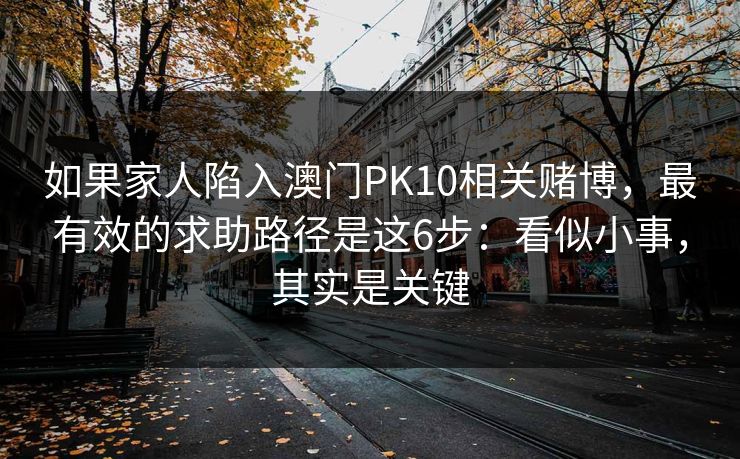 如果家人陷入澳门PK10相关赌博,最有效的求助路径是这6步:看似小事,其实是关键