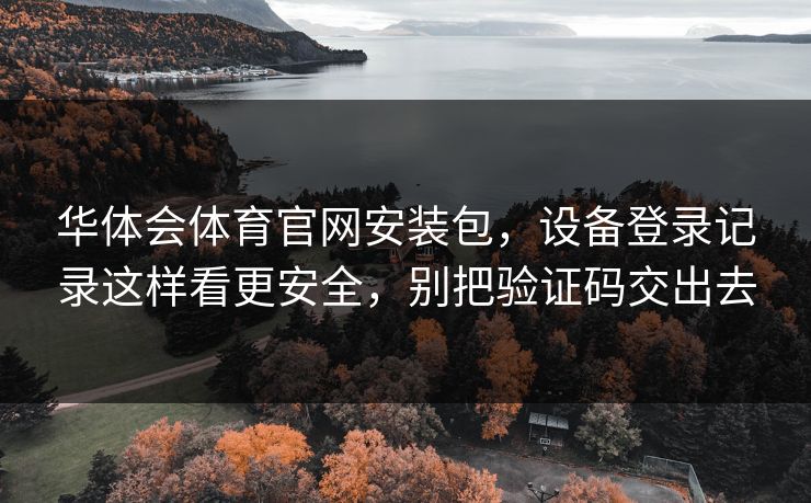 华体会体育官网安装包,设备登录记录这样看更安全,别把验证码交出去